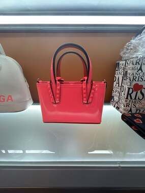 Christian Louboutin Cabata Nano Patent Leather Tote Bag